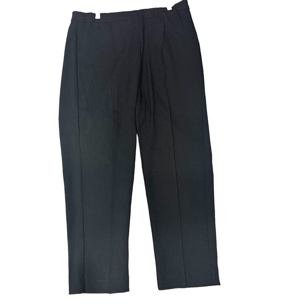 Soft Surroundings Women’s 1X Black Pull-On Pants Stretch Straight Leg Career